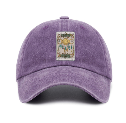 Purplehecate The Triple Moon Tarot Card Baseball Cap