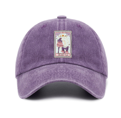 Purplehecate The Fashionable Dog Mom Tarot Card Baseball Cap
