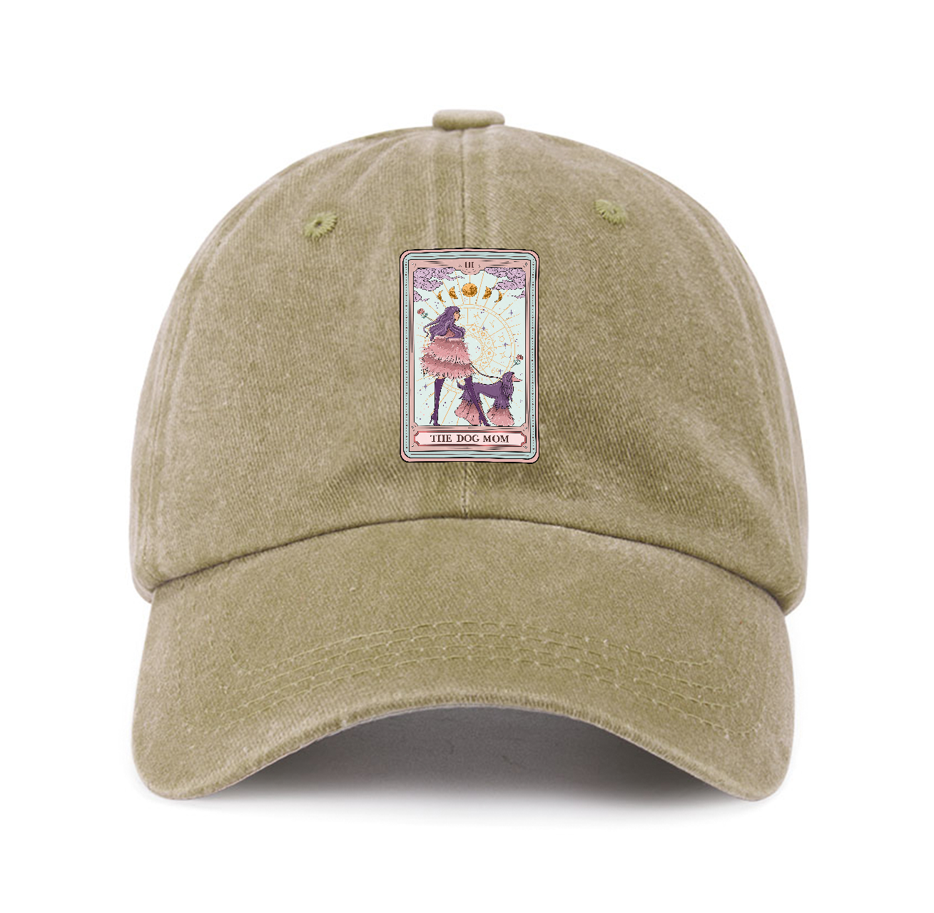Purplehecate The Fashionable Dog Mom Tarot Card Baseball Cap