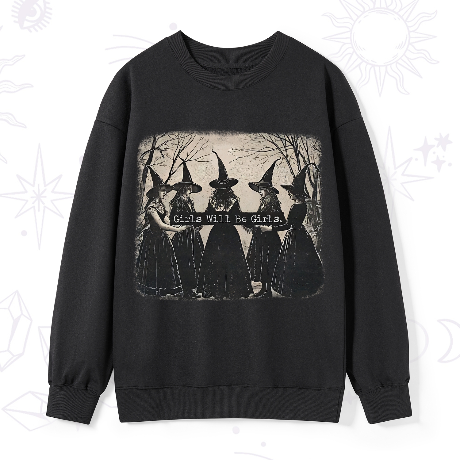 Purplehecate Girls Will Be Girls Witch Sweatshirt