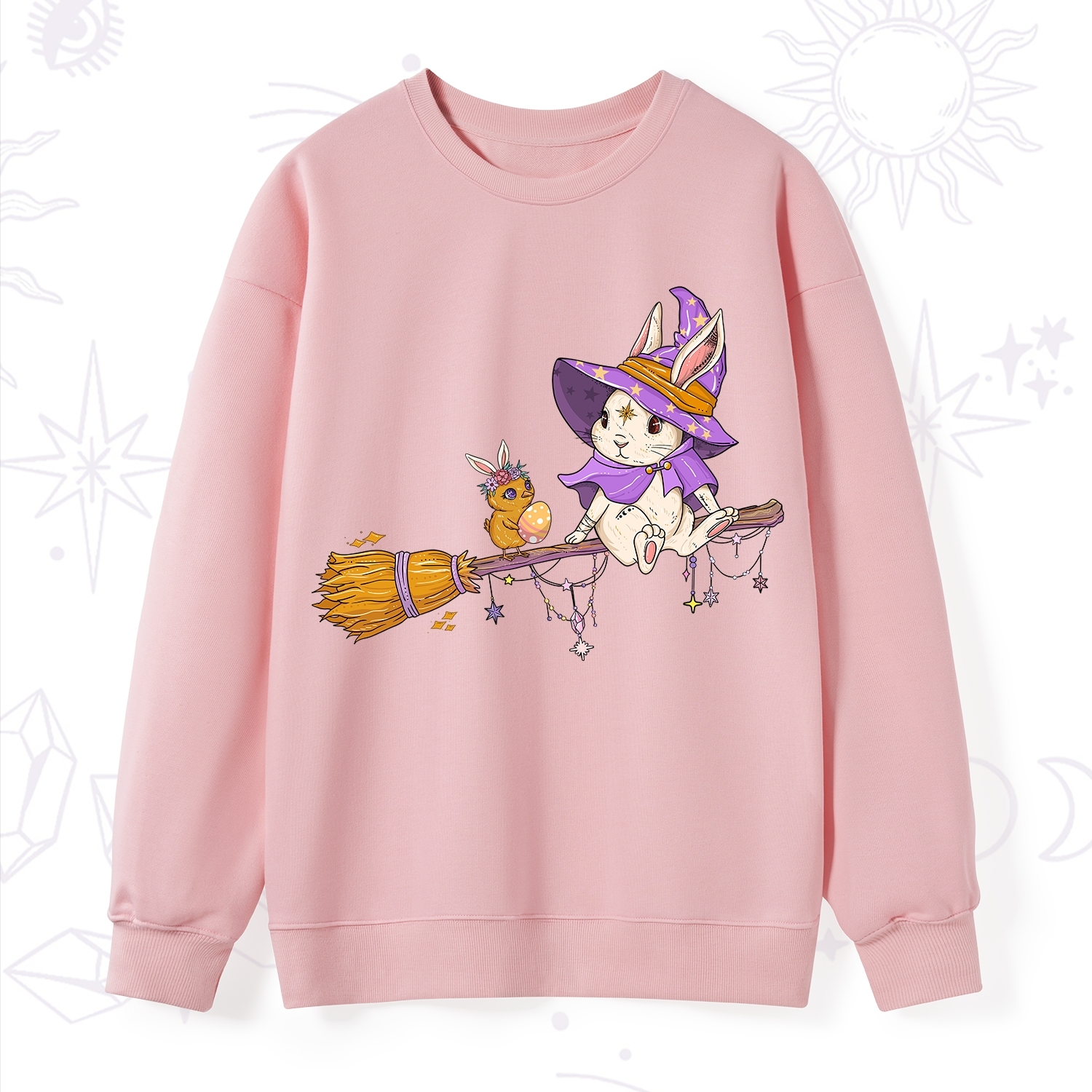 Purplehecate Bunny Witch's Easter Adventure Sweatshirt
