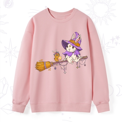 Purplehecate Bunny Witch's Easter Adventure Sweatshirt