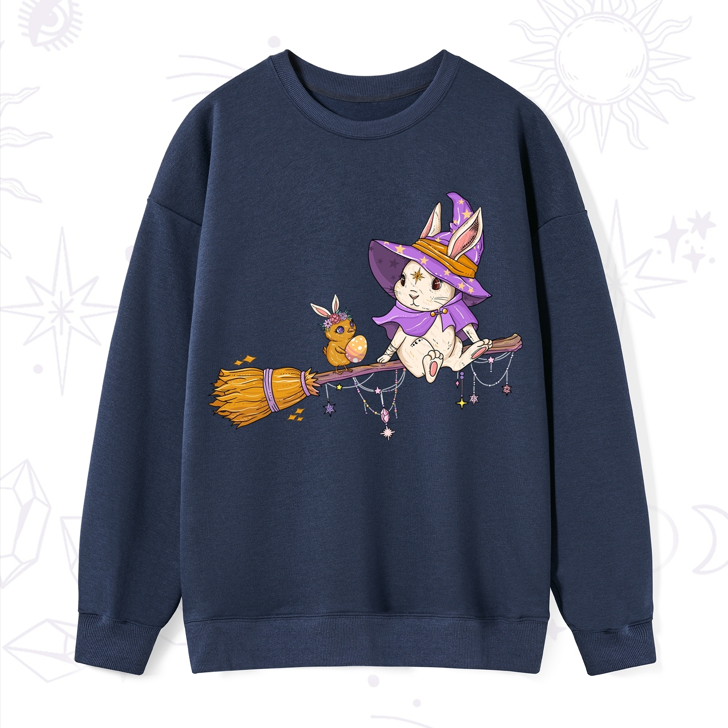 Purplehecate Bunny Witch's Easter Adventure Sweatshirt