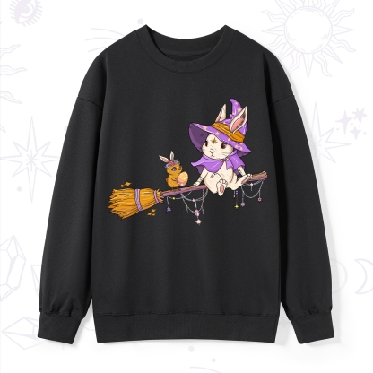 Purplehecate Bunny Witch's Easter Adventure Sweatshirt
