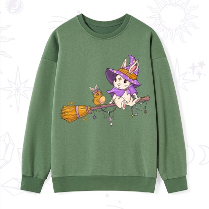 Purplehecate Bunny Witch's Easter Adventure Sweatshirt