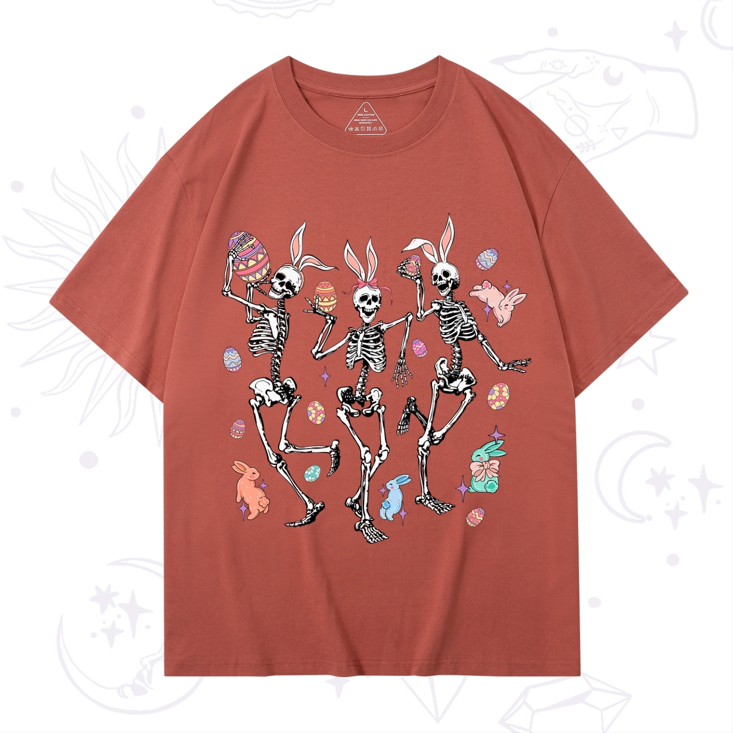 Purplehecate Easter Bunny Skeleton T-Shirt
