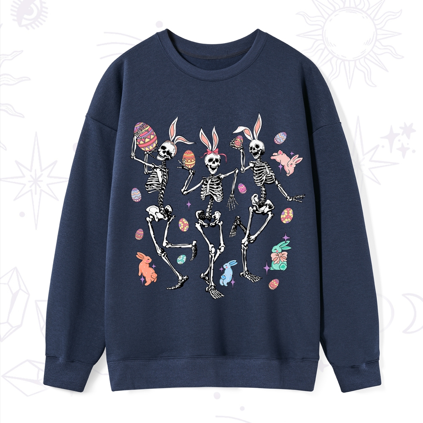 Purplehecate Easter Bunny Skeleton Sweatshirt