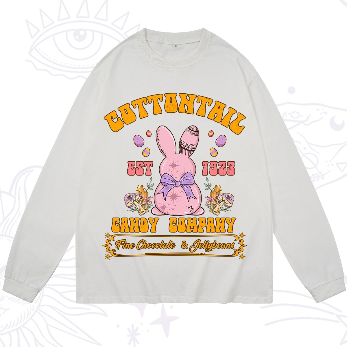 Purplehecate Cottontail Candy Company Easter Long Sleeve T-Shirt