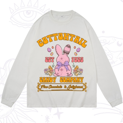 Purplehecate Cottontail Candy Company Easter Long Sleeve T-Shirt