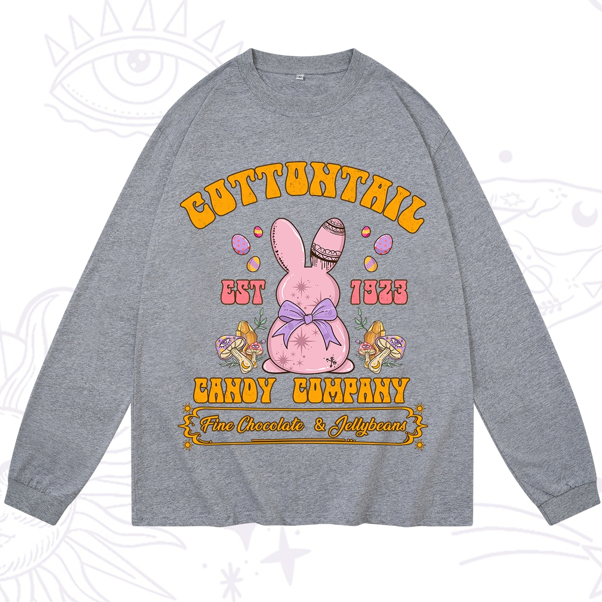 Purplehecate Cottontail Candy Company Easter Long Sleeve T-Shirt
