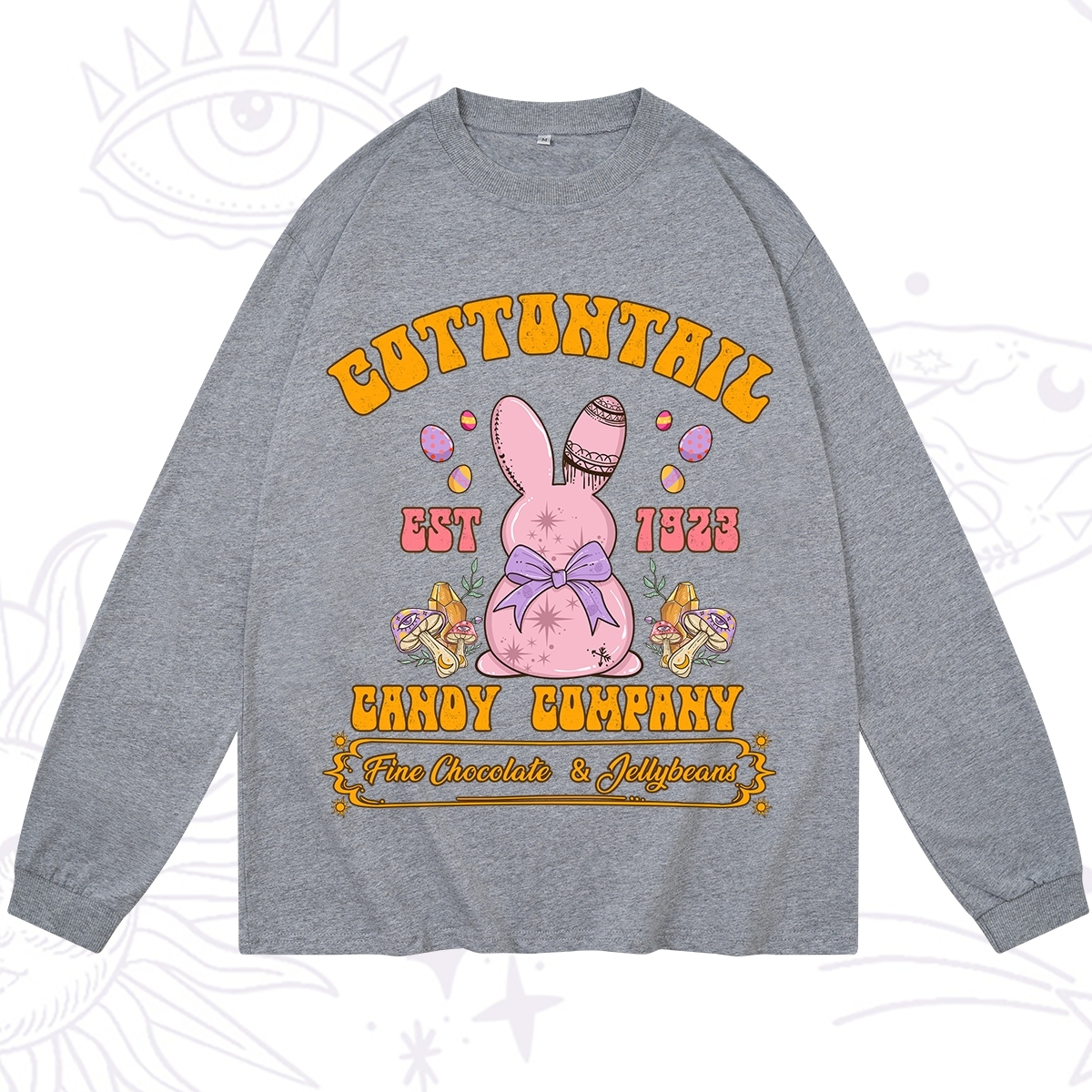 Purplehecate Cottontail Candy Company Easter Long Sleeve T-Shirt