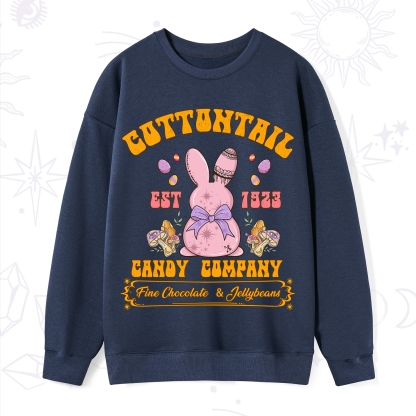 Purplehecate Cottontail Candy Company Easter Sweatshirt