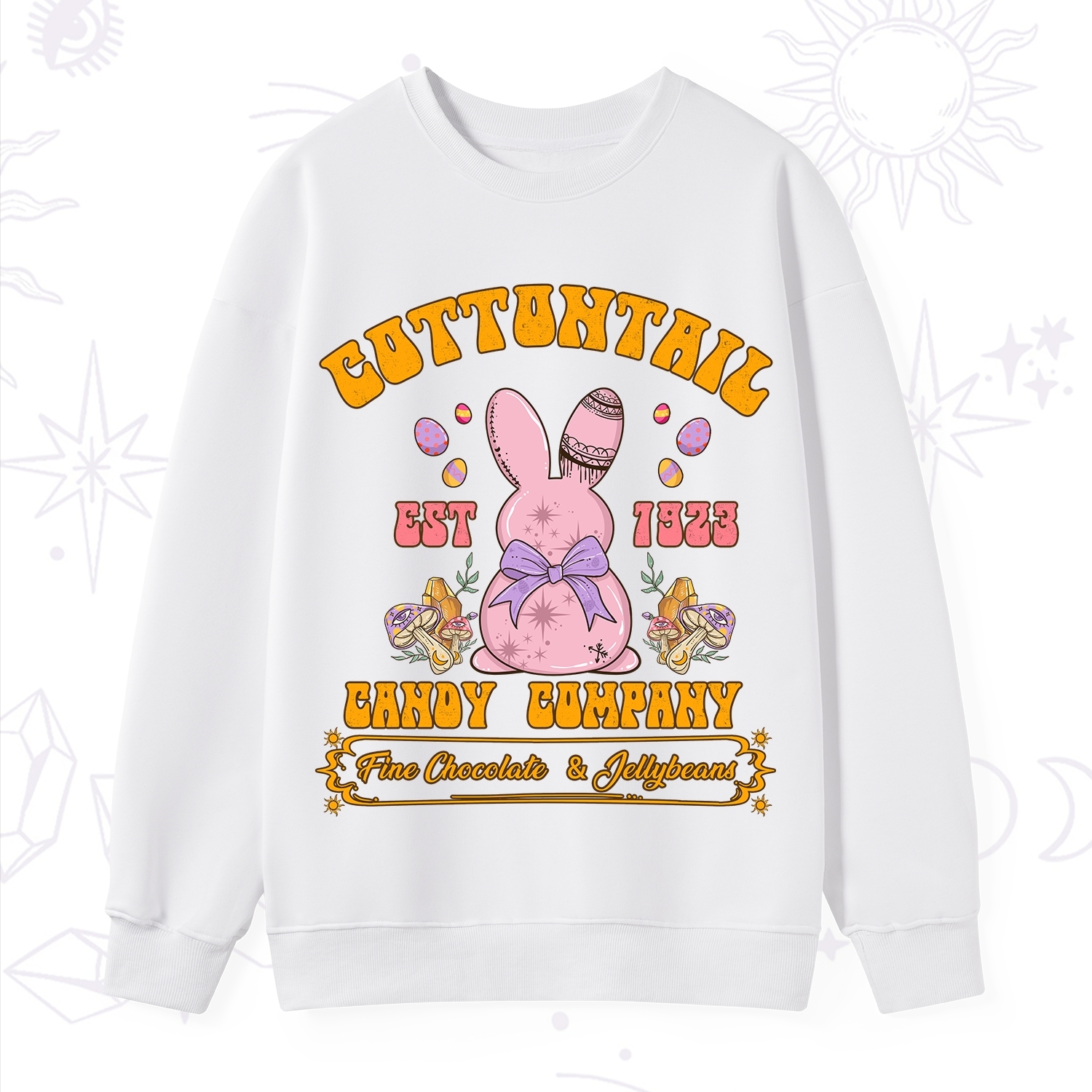 Purplehecate Cottontail Candy Company Easter Sweatshirt