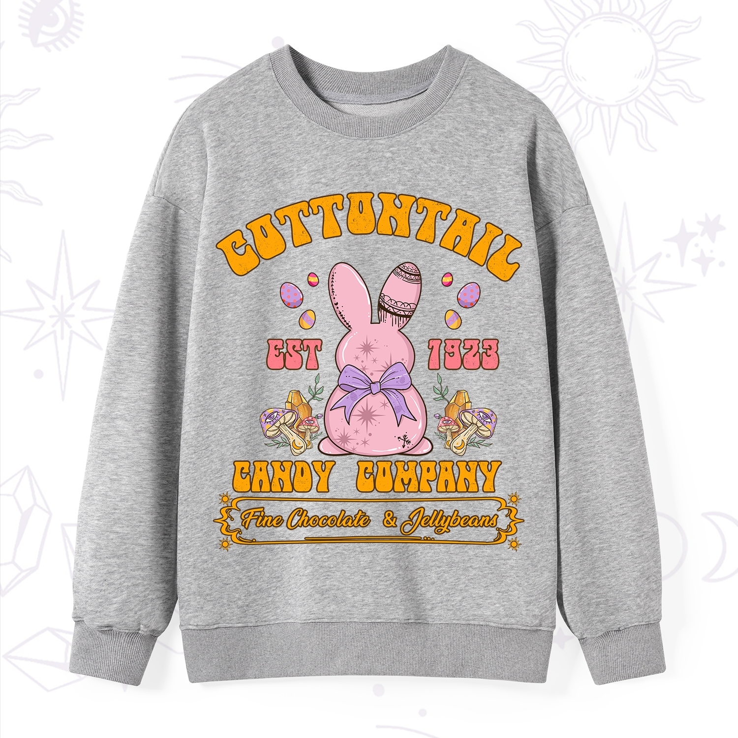Purplehecate Cottontail Candy Company Easter Sweatshirt