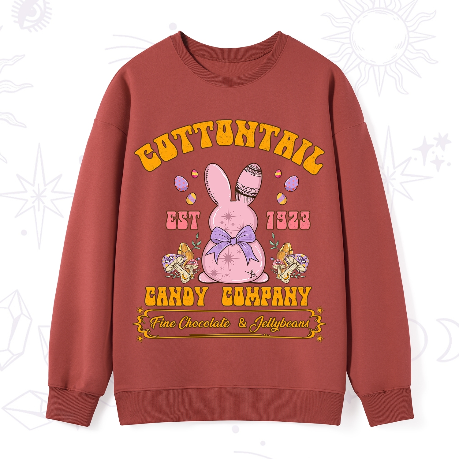 Purplehecate Cottontail Candy Company Easter Sweatshirt