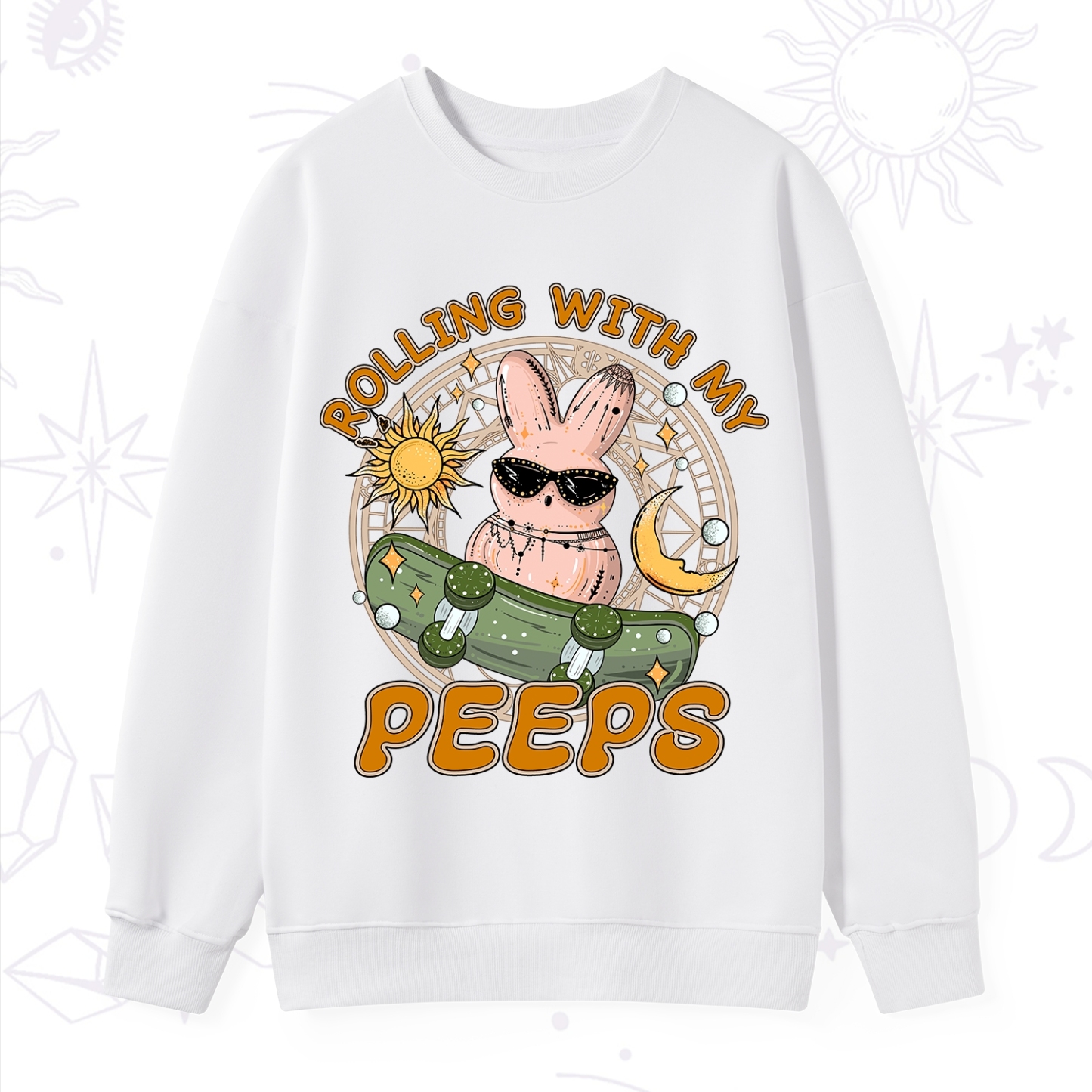 Purplehecate Rolling With My Peeps Sweatshirt