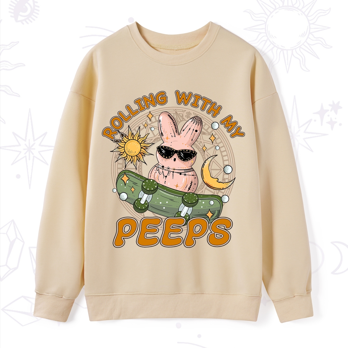 Purplehecate Rolling With My Peeps Sweatshirt