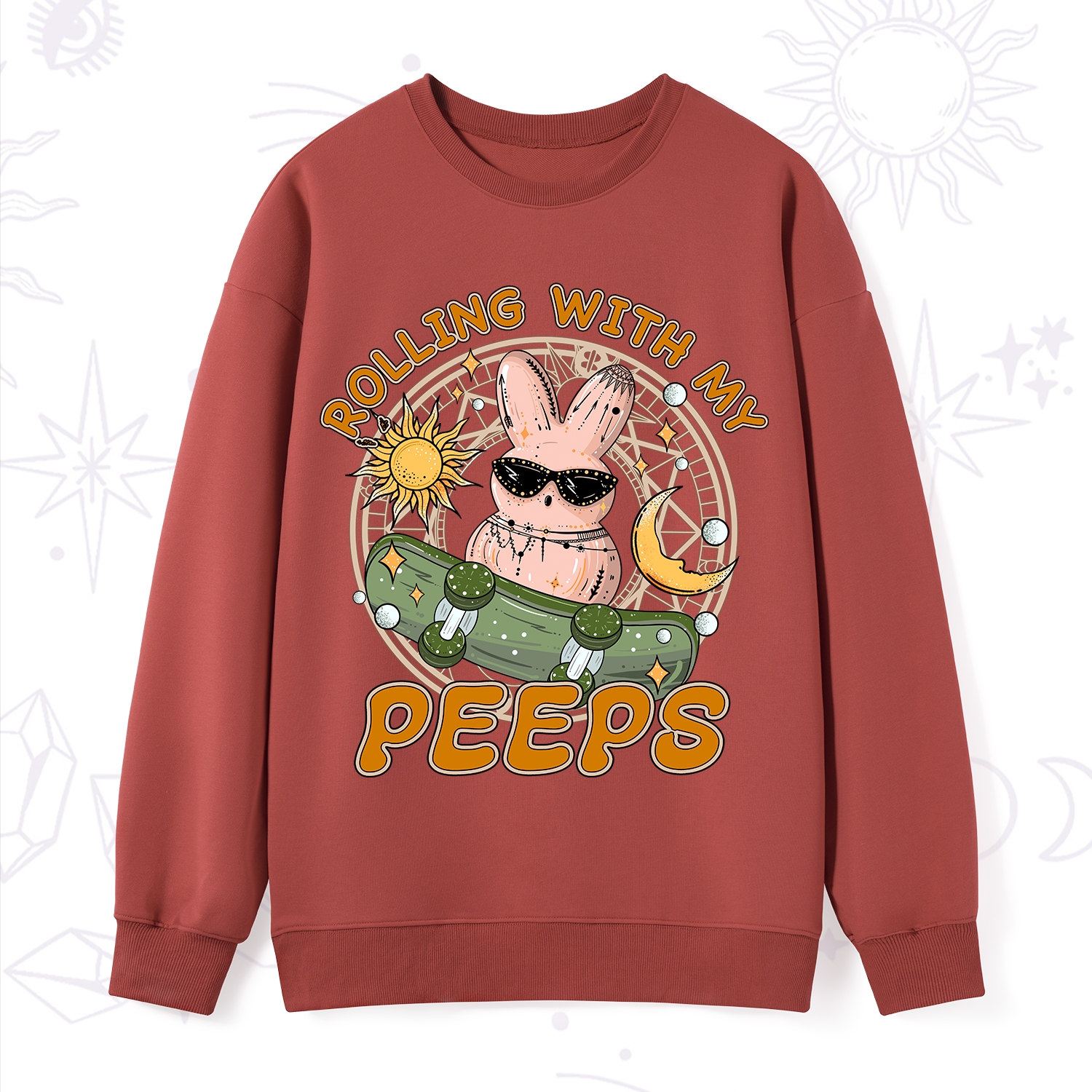 Purplehecate Rolling With My Peeps Sweatshirt