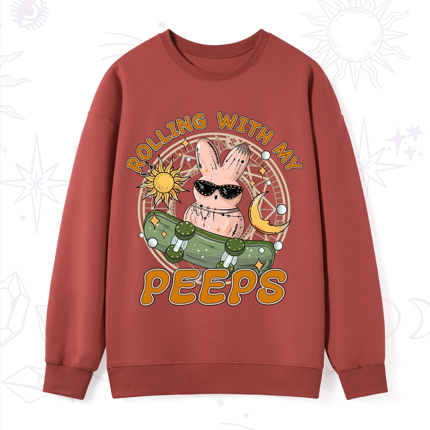 Purplehecate Rolling With My Peeps Sweatshirt