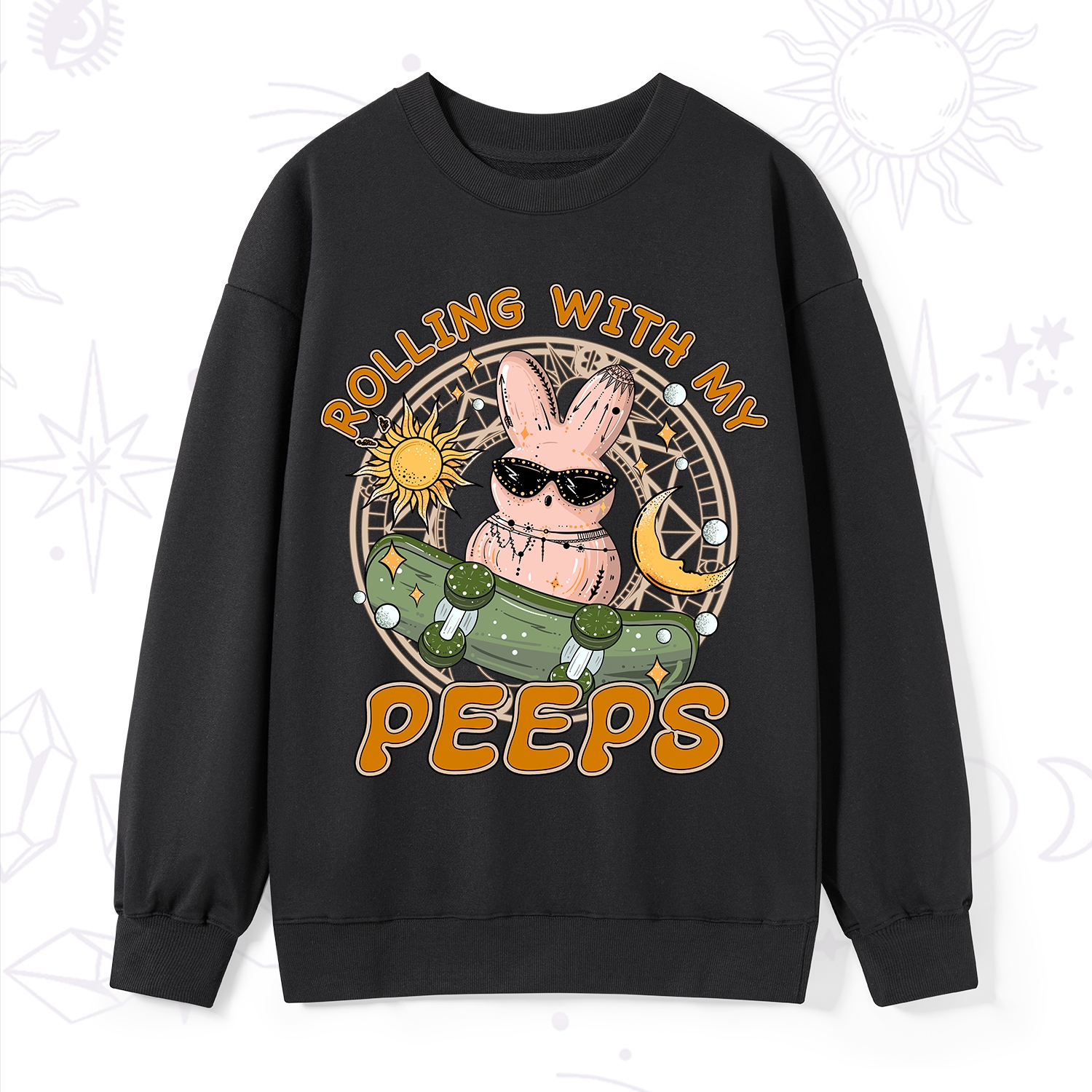 Purplehecate Rolling With My Peeps Sweatshirt