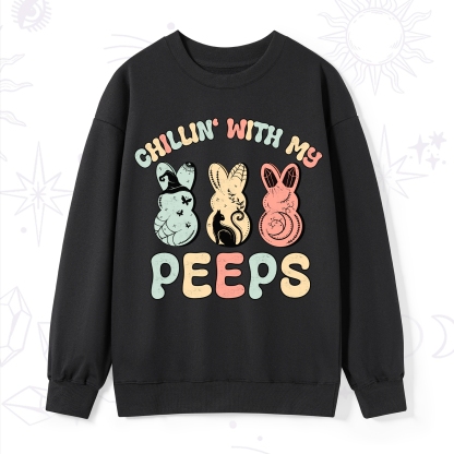 Purplehecate Chillin With My Peeps Sweatshirt