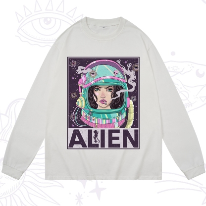 Purplehecate Galactic Encounter Long Sleeve T-Shirt