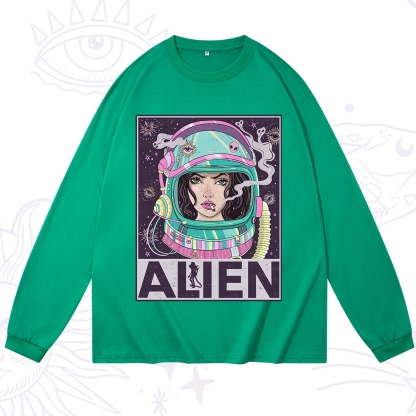 Purplehecate Galactic Encounter Long Sleeve T-Shirt