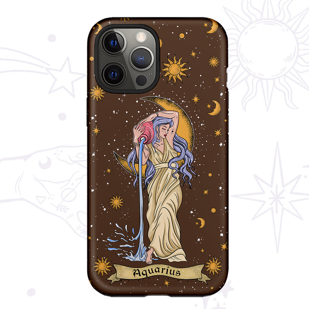 Purplehecate Aquarius Zodiac Phone Case