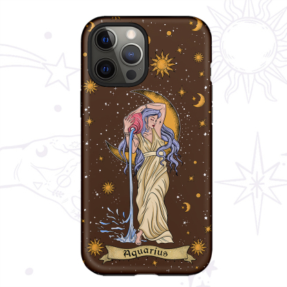 Purplehecate Aquarius Zodiac Phone Case