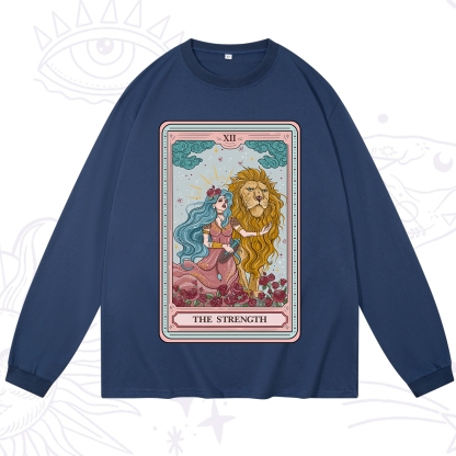 Purplehecate The Strength Tarot Long Sleeve T-Shirt