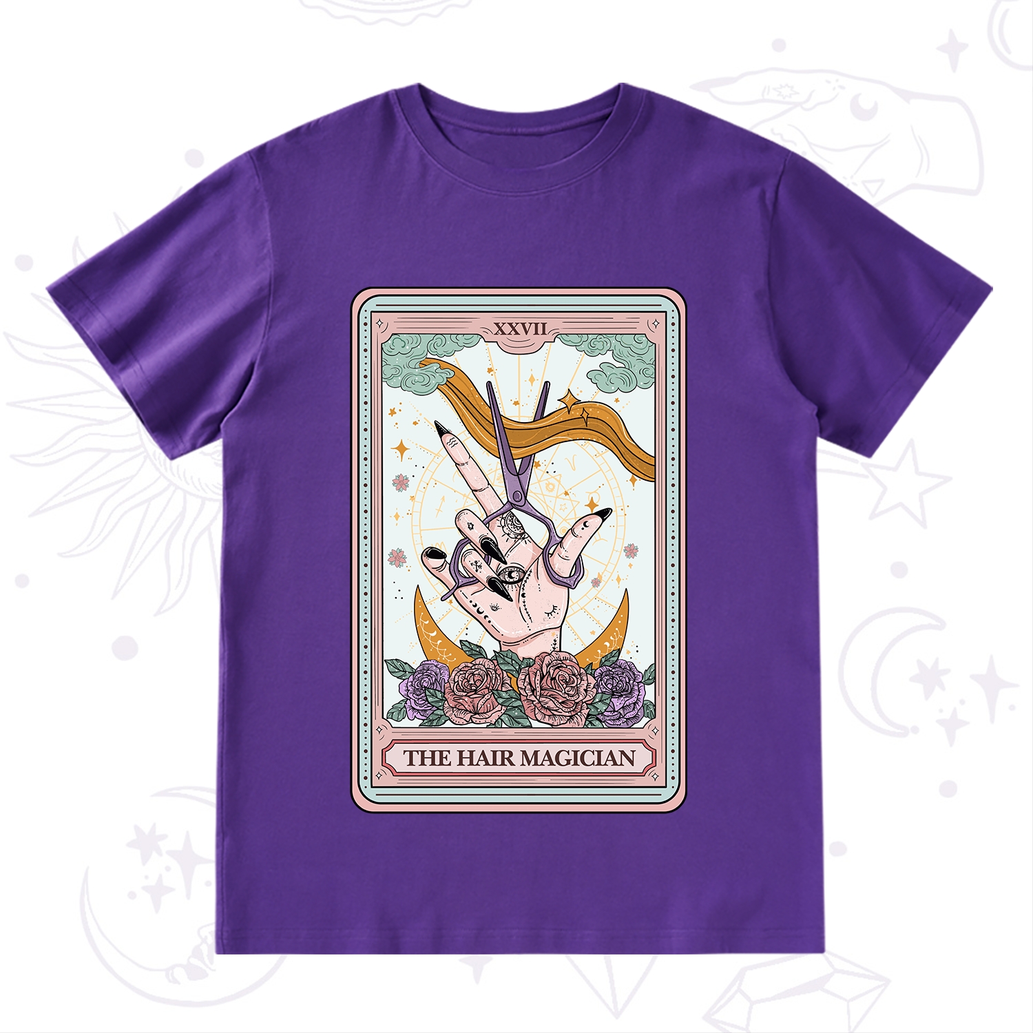 Purplehecate The Hair Magician Tarot T-Shirt