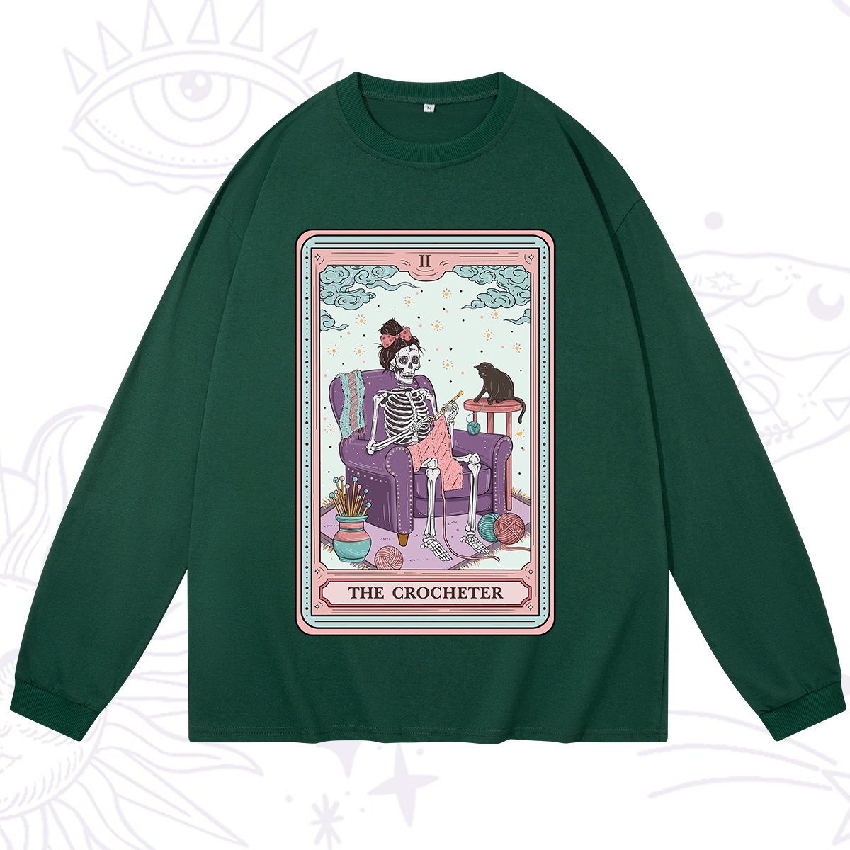 Purplehecate The Crocheter Tarot Long Sleeve T-Shirt