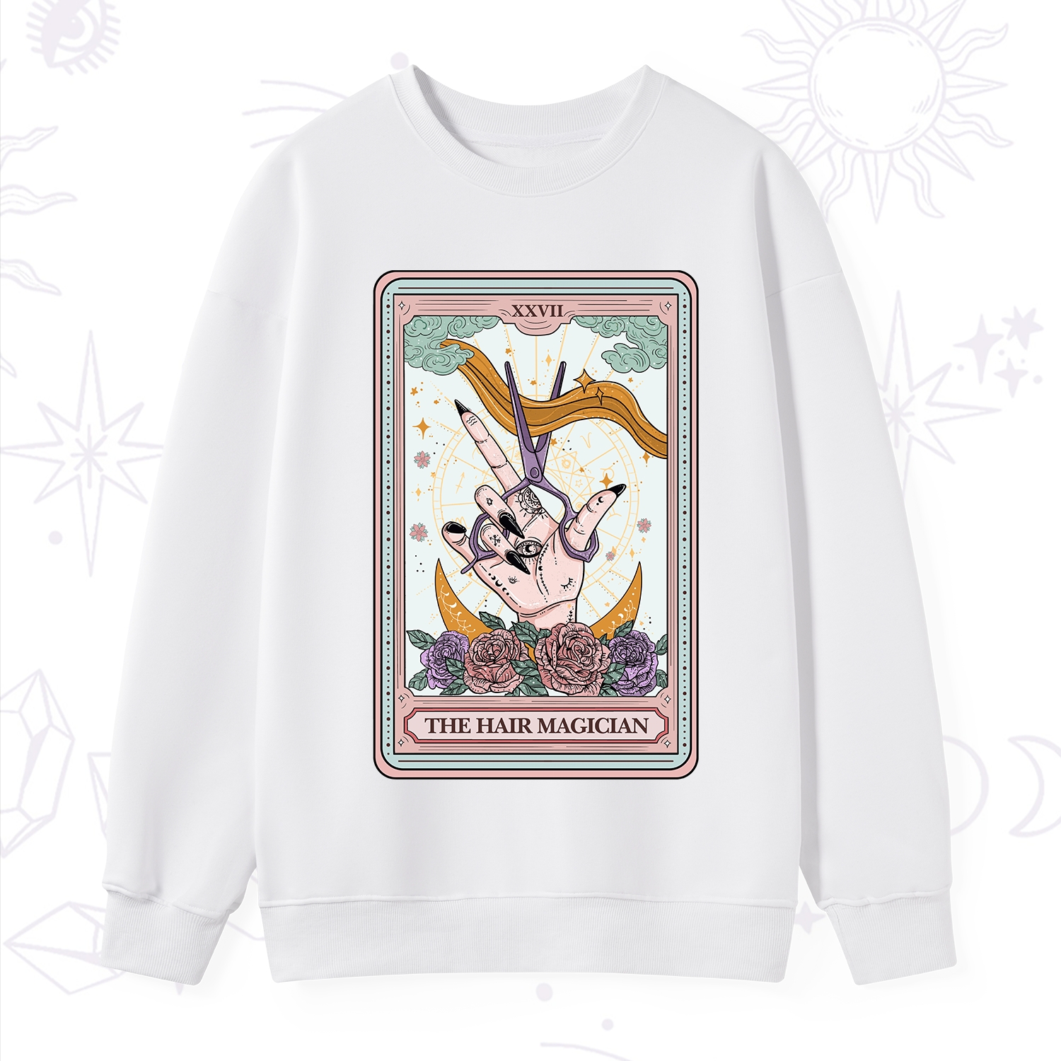 Purplehecate The Hair Magician Tarot Sweatshirt