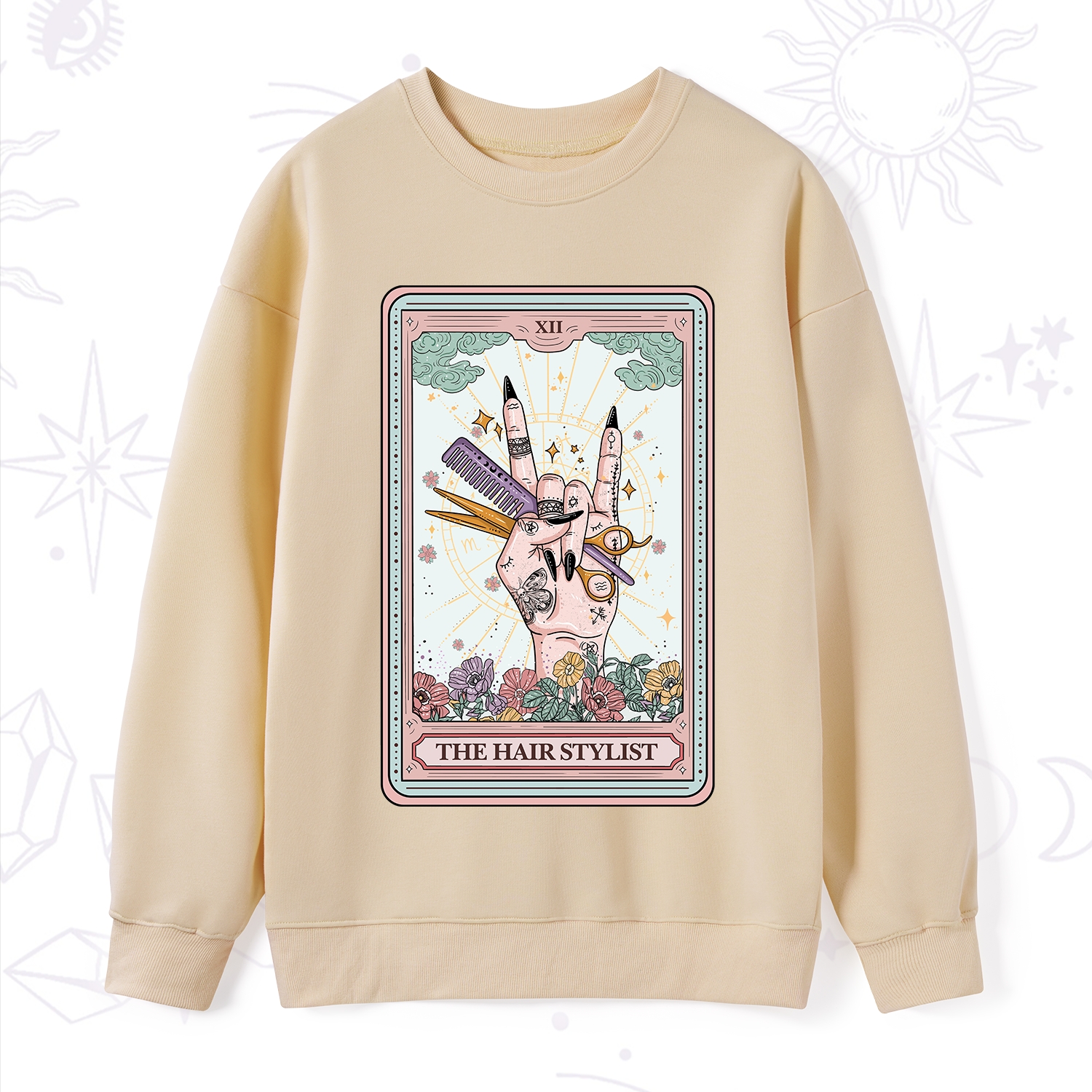 Purplehecate The Hair Stylist Tarot Sweatshirt