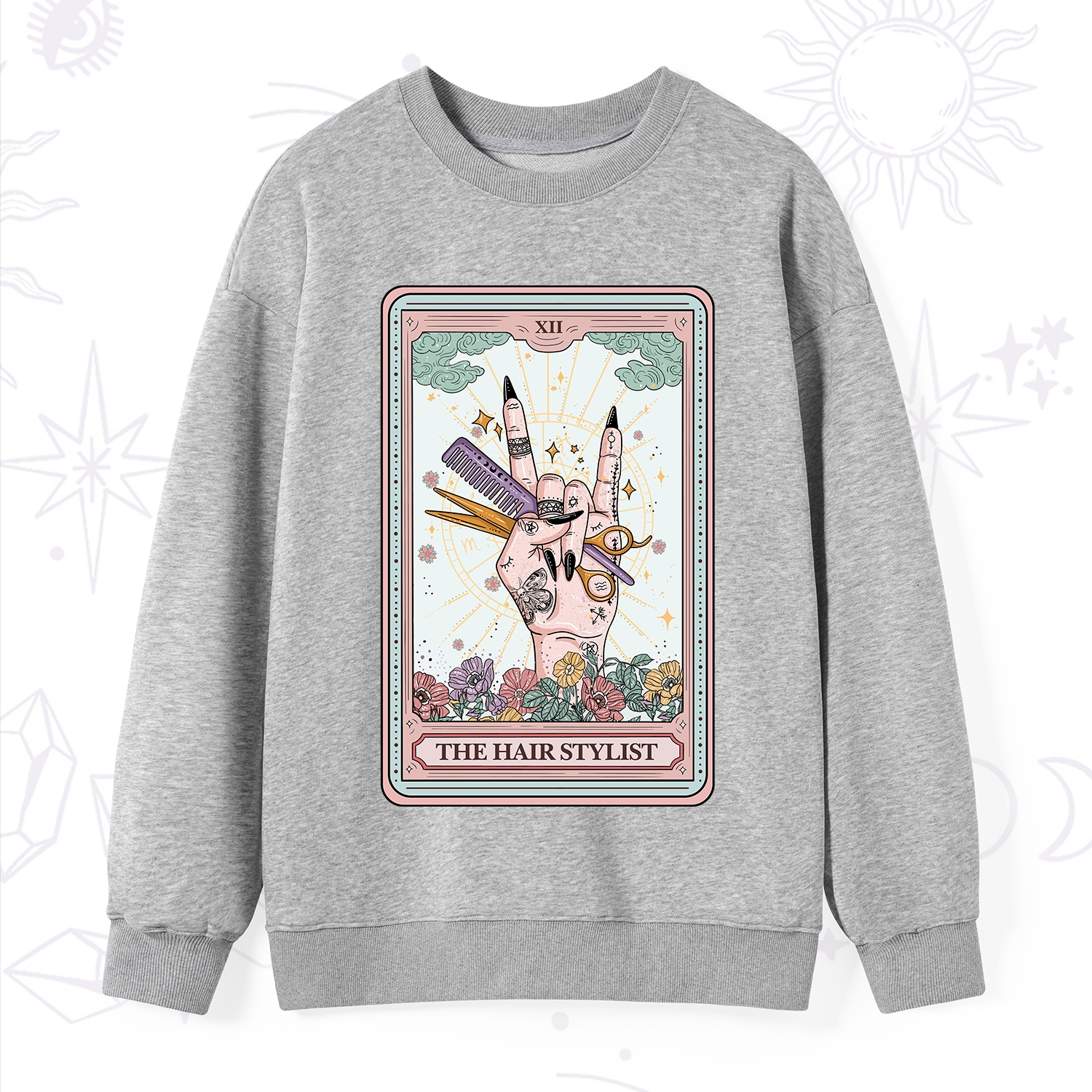Purplehecate The Hair Stylist Tarot Sweatshirt