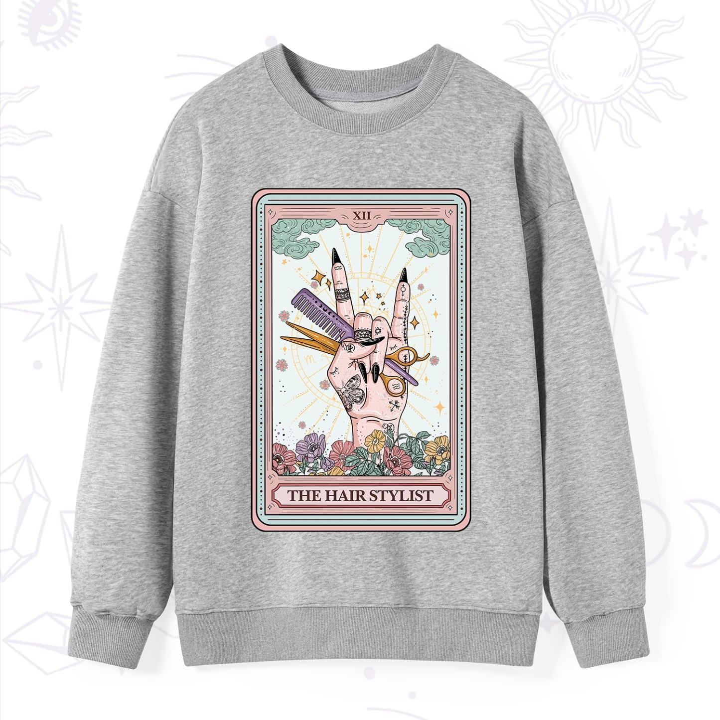 Purplehecate The Hair Stylist Tarot Sweatshirt