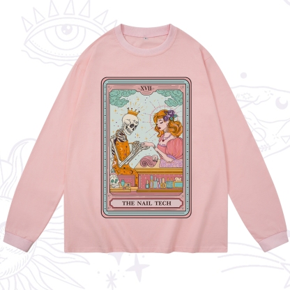 Purplehecate The Nail Tech Life Tarot Long Sleeve T-Shirt