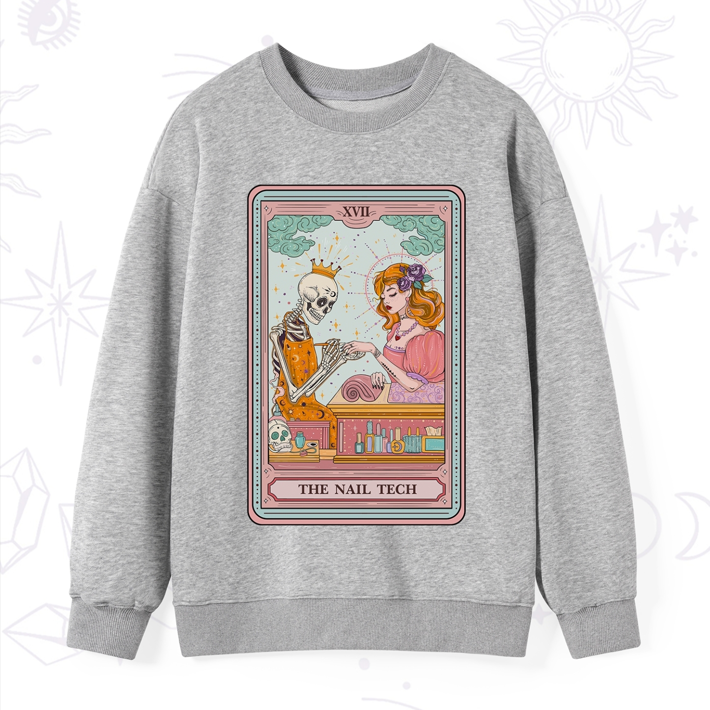 Purplehecate The Nail Tech Life Tarot Sweatshirt