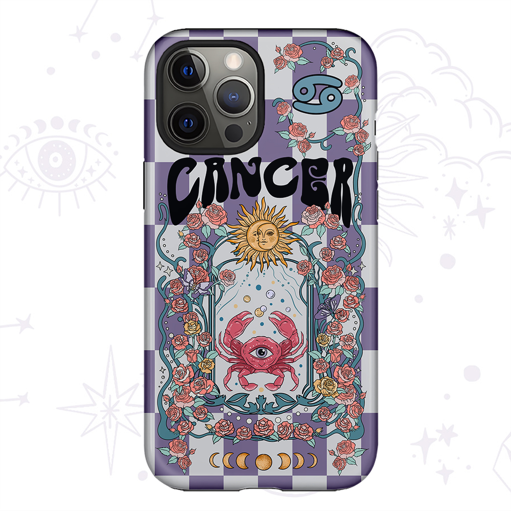 Purplehecate Cancer Spirit Zodiac Collage Phone Case