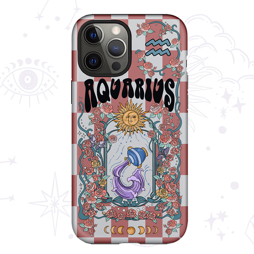 Purplehecate Aquarius Spirit Zodiac Collage Phone Case