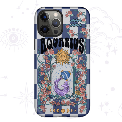 Purplehecate Aquarius Spirit Zodiac Collage Phone Case