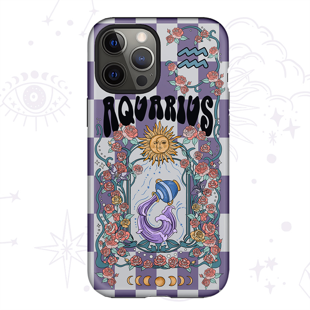 Purplehecate Aquarius Spirit Zodiac Collage Phone Case