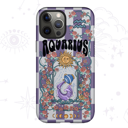 Purplehecate Aquarius Spirit Zodiac Collage Phone Case