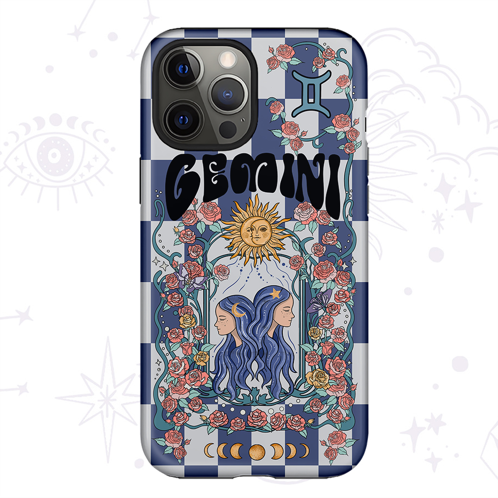 Purplehecate Gemini Spirit Zodiac Collage Phone Case