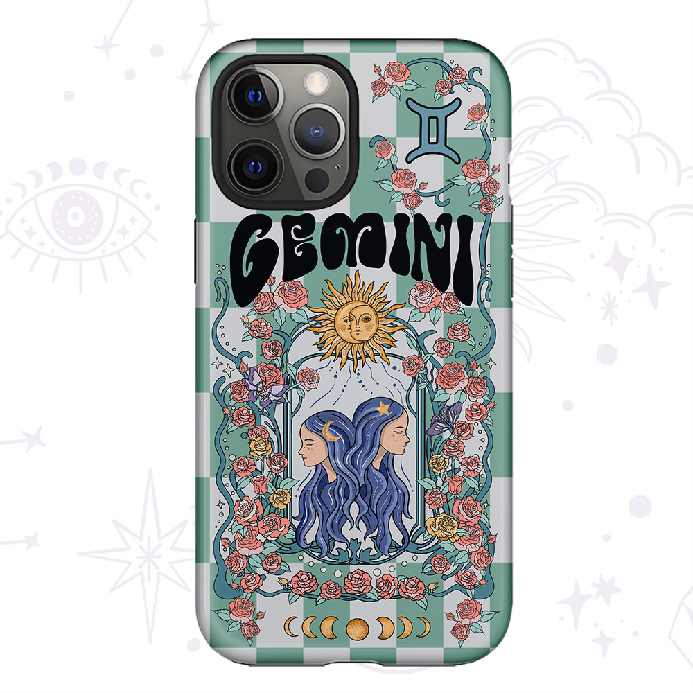 Purplehecate Gemini Spirit Zodiac Collage Phone Case