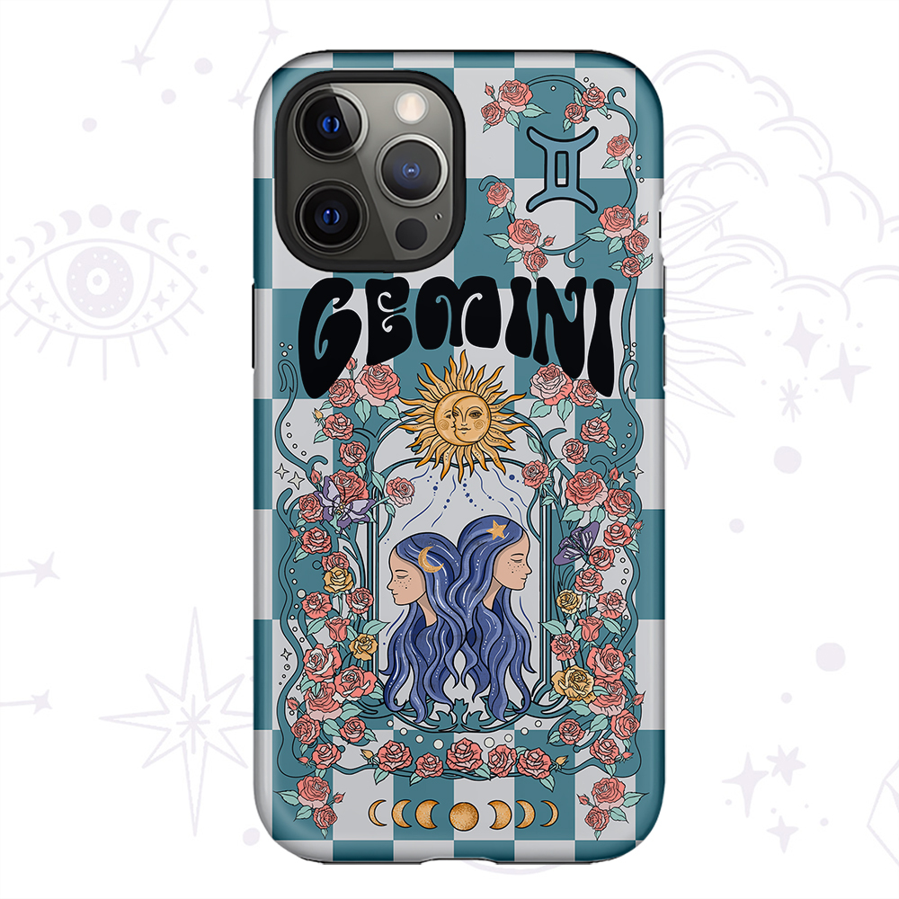 Purplehecate Gemini Spirit Zodiac Collage Phone Case
