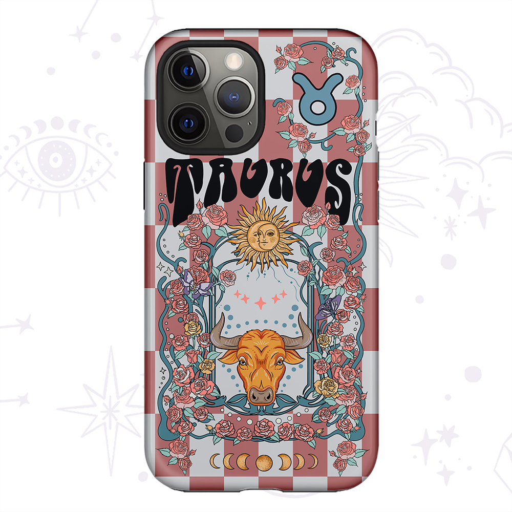 Purplehecate Taurus Spirit Zodiac Collage Phone Case