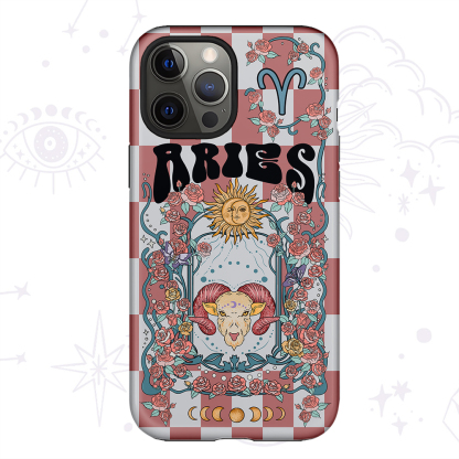 Purplehecate Aries Spirit Zodiac Collage Phone Case
