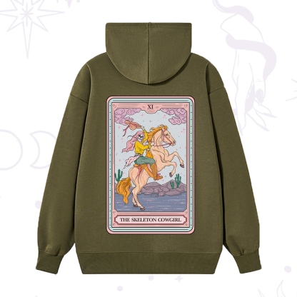 Purplehecate The Skeleton Cowgirl Tarot Card Hoodie