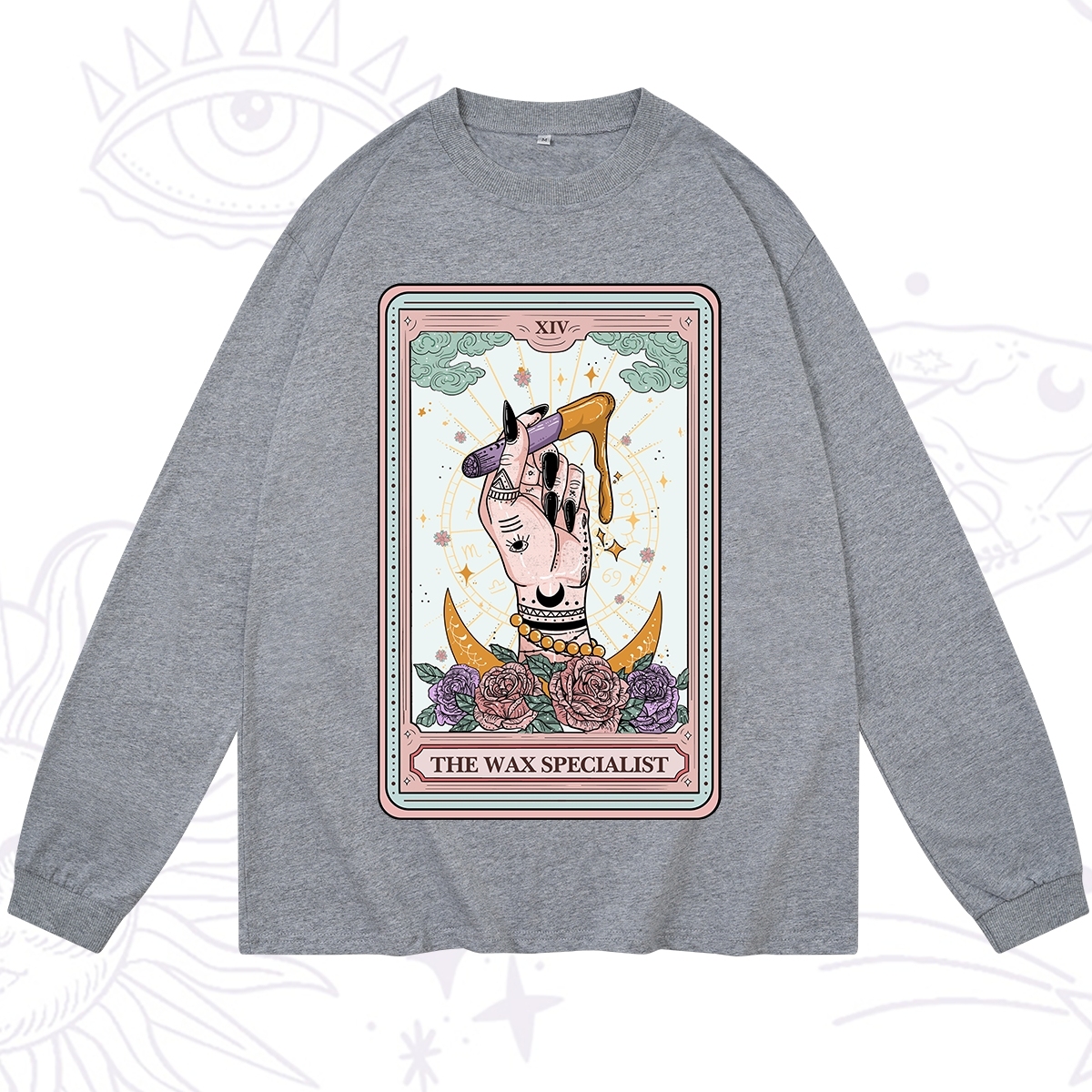 Purplehecate The Wax Specialist Tarot Card Long Sleeve T-Shirt